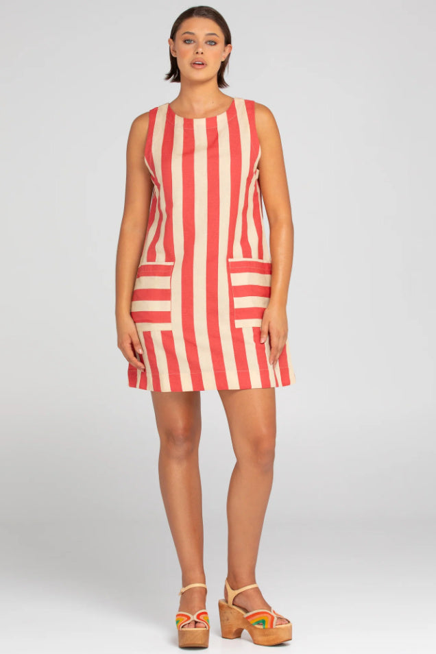 MINA DRESS - KAIA STRIPE