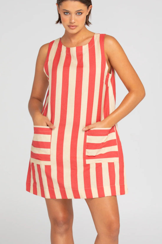 MINA DRESS - KAIA STRIPE