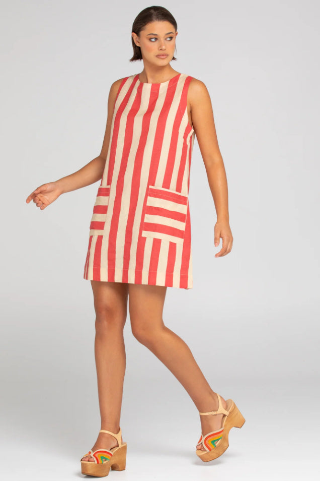 MINA DRESS - KAIA STRIPE