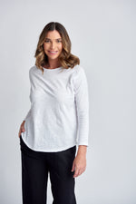 3/4 SLEEVE RAGLAN TEE - WHITE