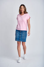 BASIC CREW NECK TEE - LOLLY PINK