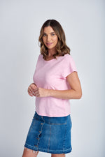 BASIC CREW NECK TEE - LOLLY PINK