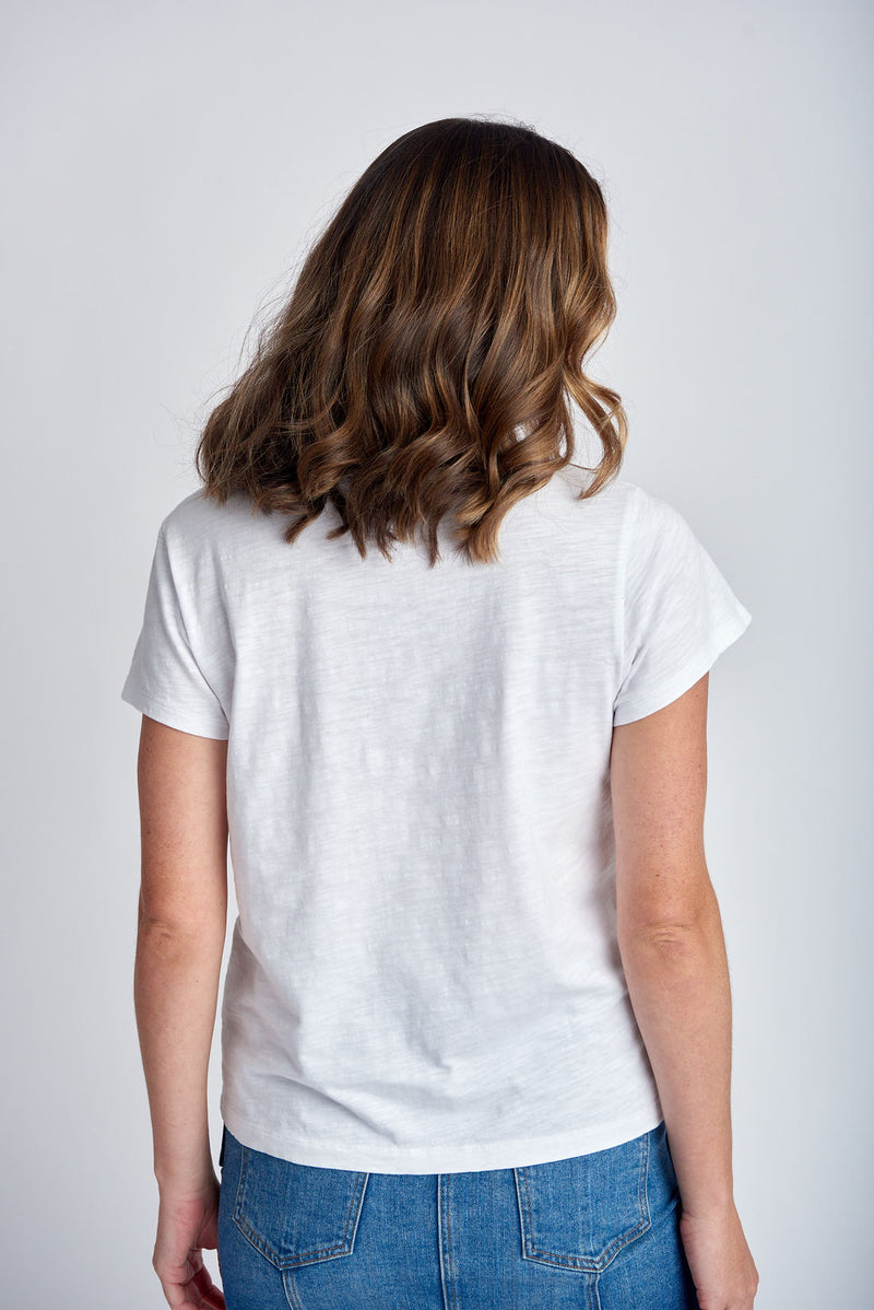 BASIC CREW NECK TEE - WHITE