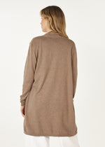 ESSENTIAL LONGLINE CARDI IN BARK