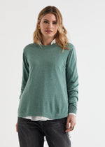 ESSENTIAL SHIRT BOTTOM KNIT IN MOSS