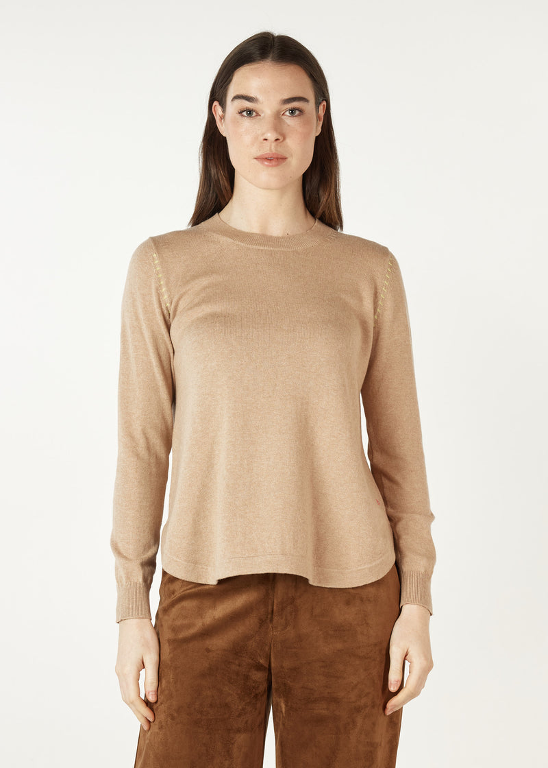 ESSENTIAL SHIRT BOTTOM KNIT IN OAT