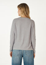 ESSENTIAL STRIPE CREW IN MOSS