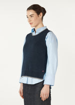 ESSENTIAL TWO TONE VEST IN DENIM