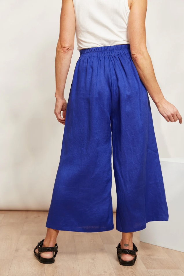 HALCYON CROP PANT: COBALT