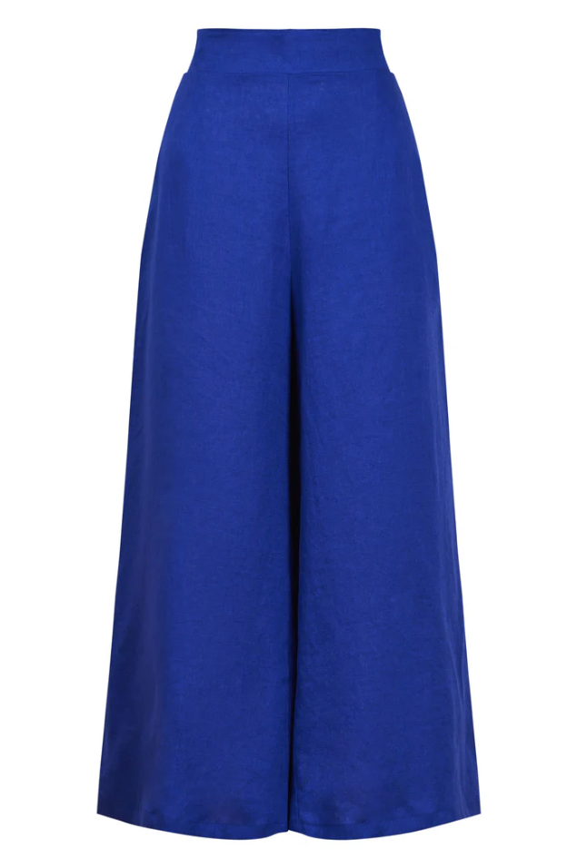 HALCYON CROP PANT: COBALT