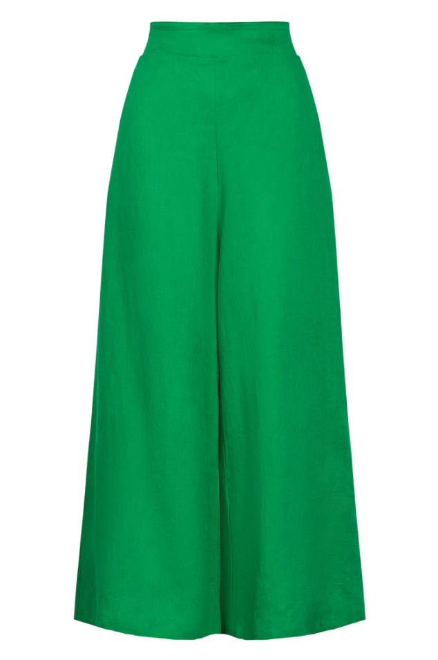 HALCYON CROP PANT: EMERALD