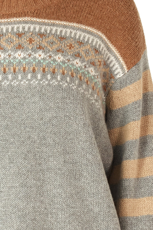 FAIRISLE JUMPER IN GOOSE