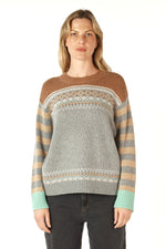 FAIRISLE JUMPER IN GOOSE