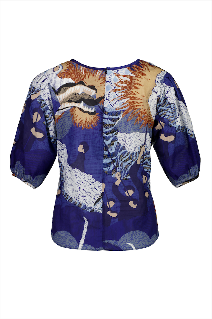 FESTIVAL BLOUSE - BLUE