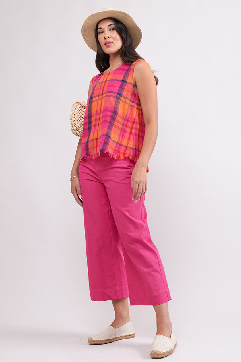 FRINGE BENEFITS SHELL: PINK CHECK