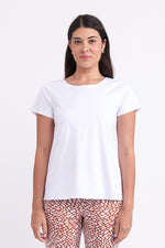 NATURAL FLARE TOP: WHITE