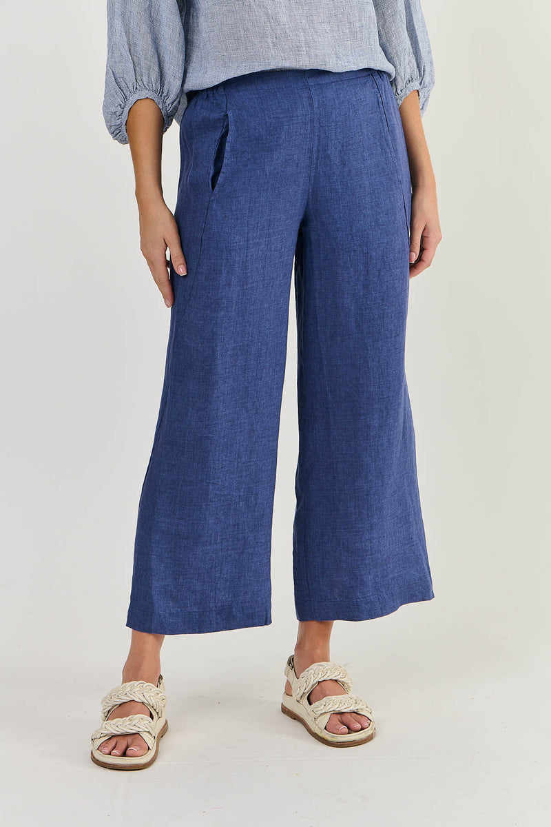 WIDE LEG PANT IN DELTA