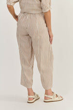 BARREL LEG LINEN PANT IN GINGER SLICE