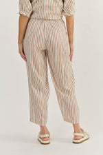 BARREL LEG LINEN PANT IN GINGER SLICE