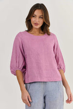 BOAT NECK TOP IN FIG