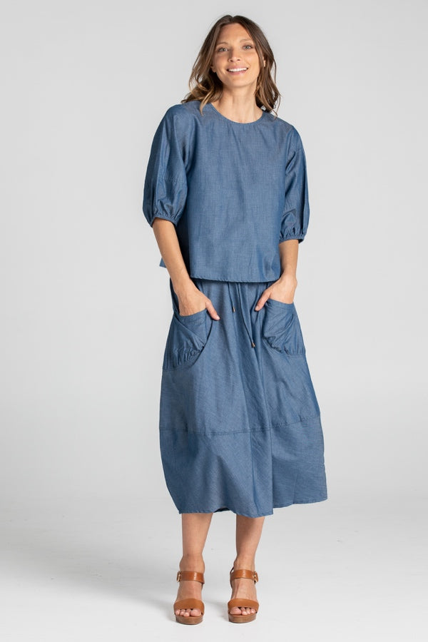 GURU SKIRT - CHAMBRAY