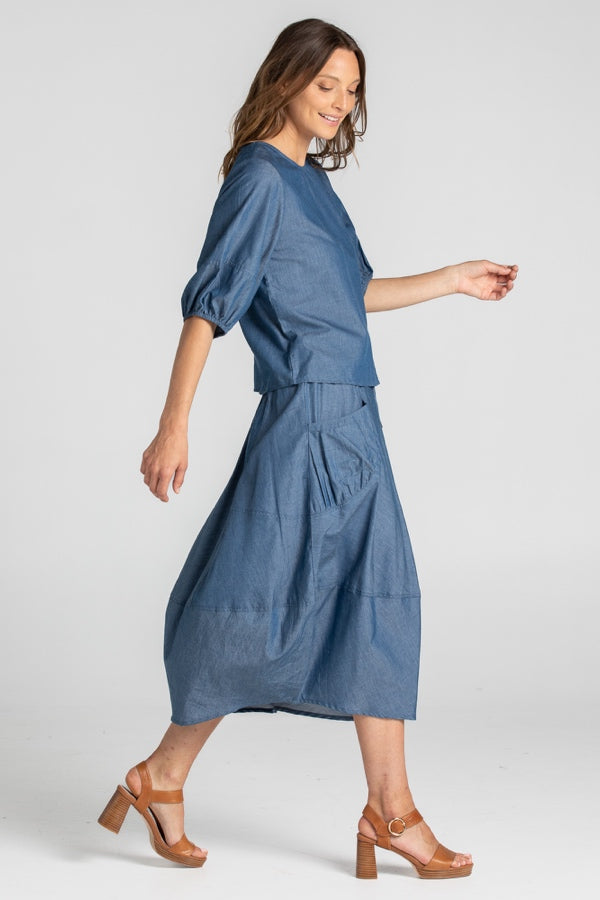 GURU SKIRT - CHAMBRAY