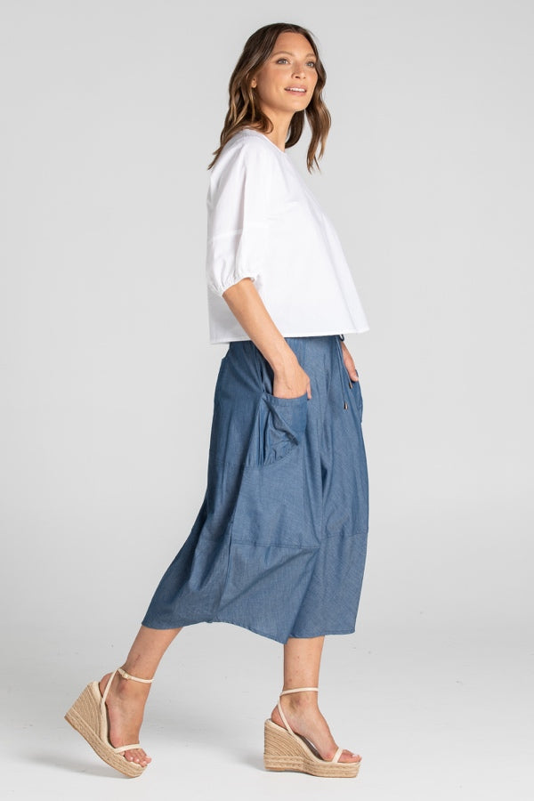 GURU SKIRT - CHAMBRAY