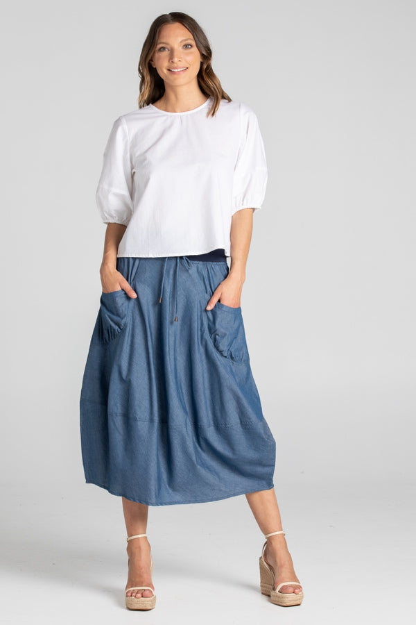 GURU SKIRT - CHAMBRAY