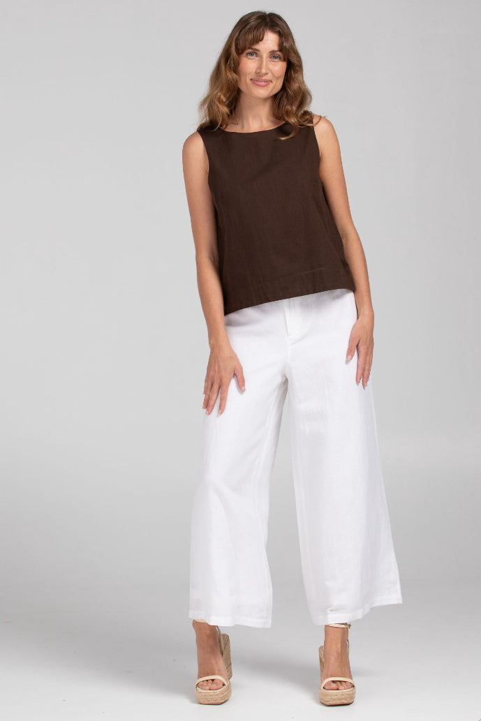 JEDDAH PANT - WHITE LINEN