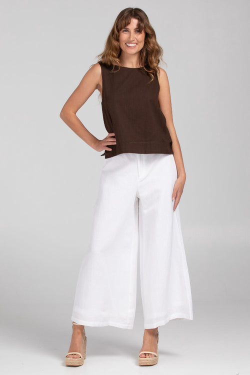 JEDDAH PANT - WHITE LINEN