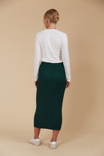 JUNO KNIT SKIRT - PINE