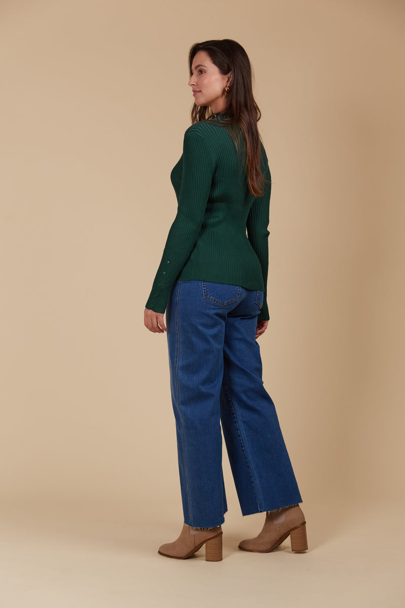 JUNO KNIT TOP - PINE