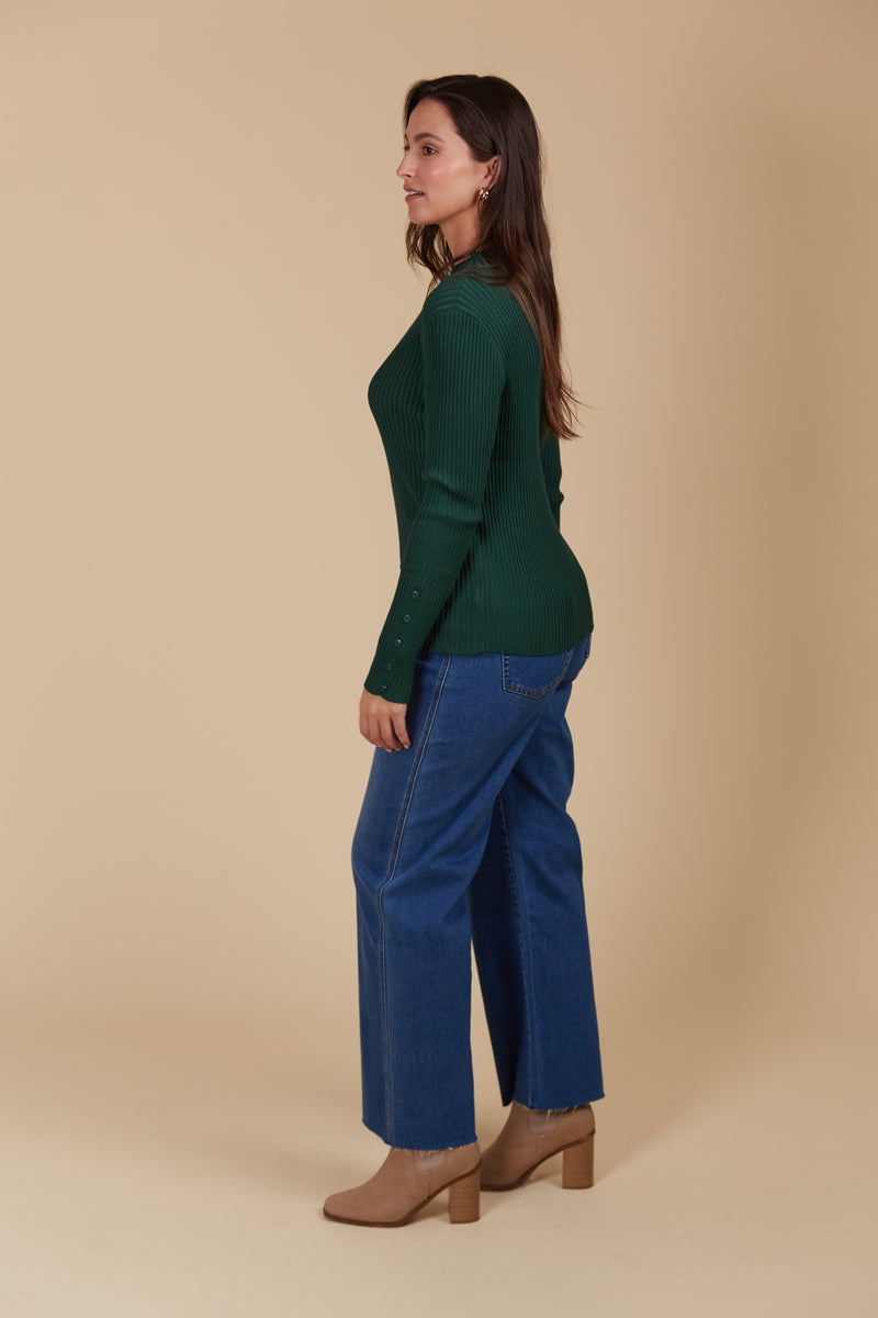 JUNO KNIT TOP - PINE