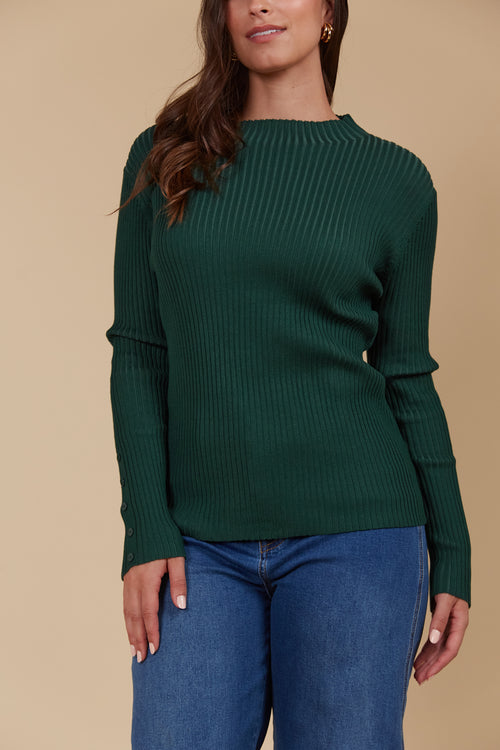 JUNO KNIT TOP - PINE