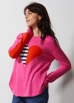 LOVE LINEUP JUMPER IN PINK