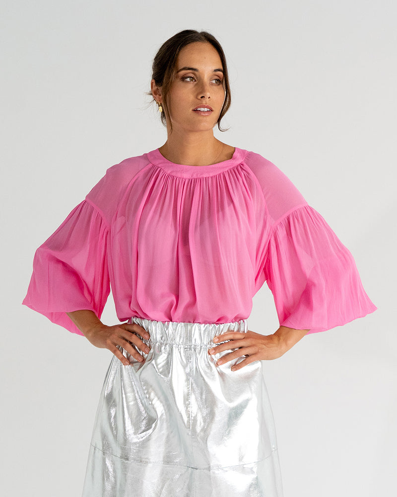 LAURENT BLOUSE - ORCHID PINK