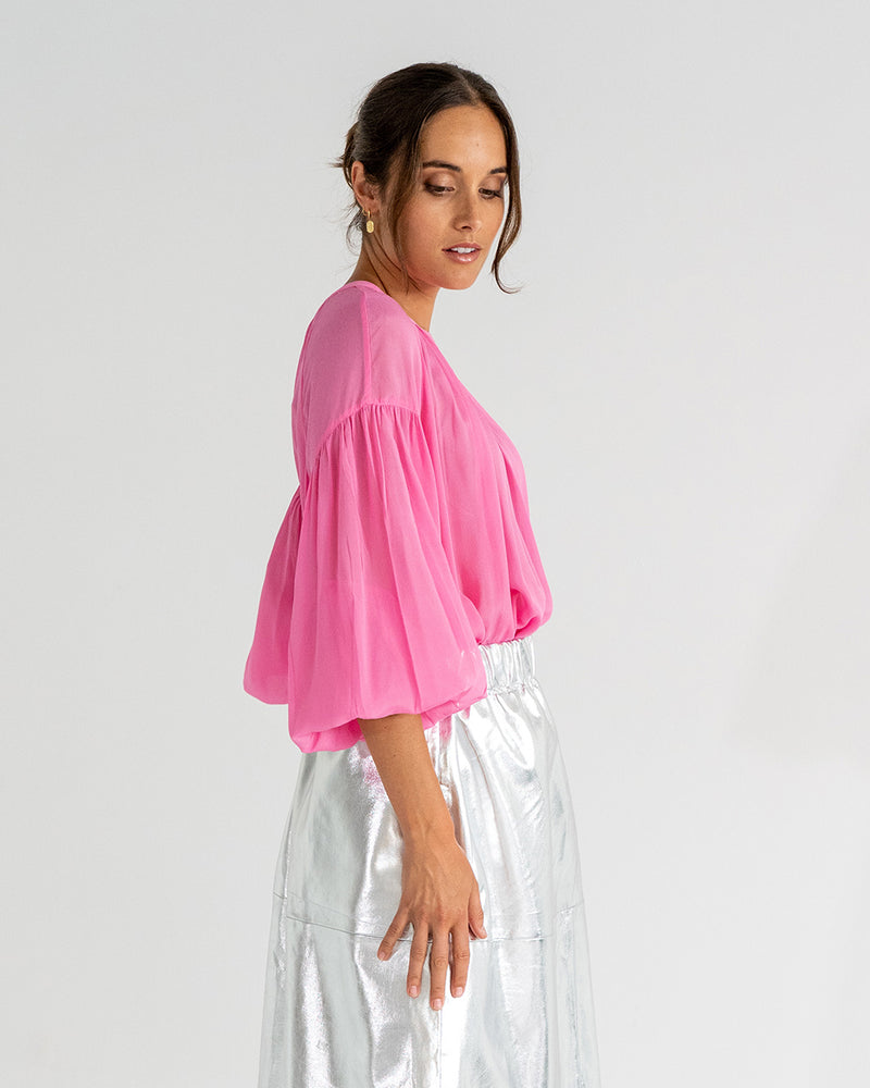 LAURENT BLOUSE - ORCHID PINK