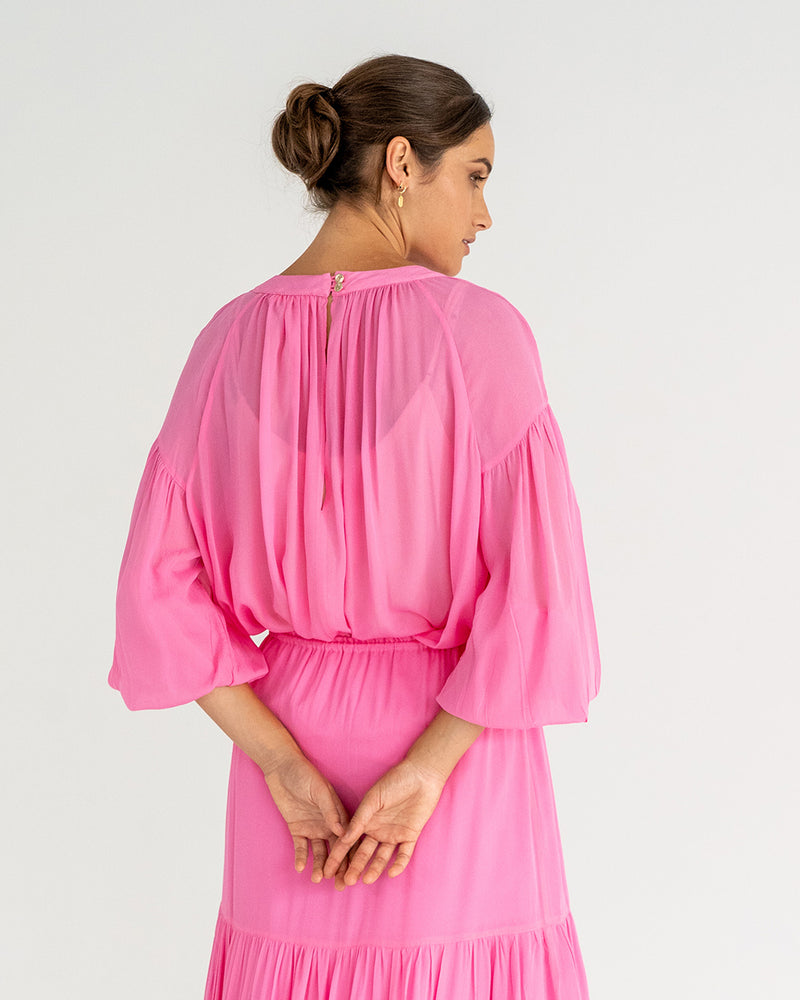 LAURENT BLOUSE - ORCHID PINK