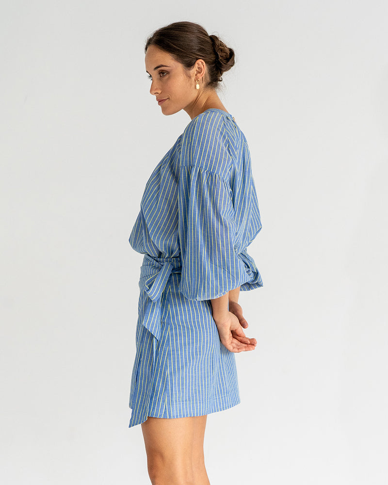 LAURENT BLOUSE - VOILE STRIPE