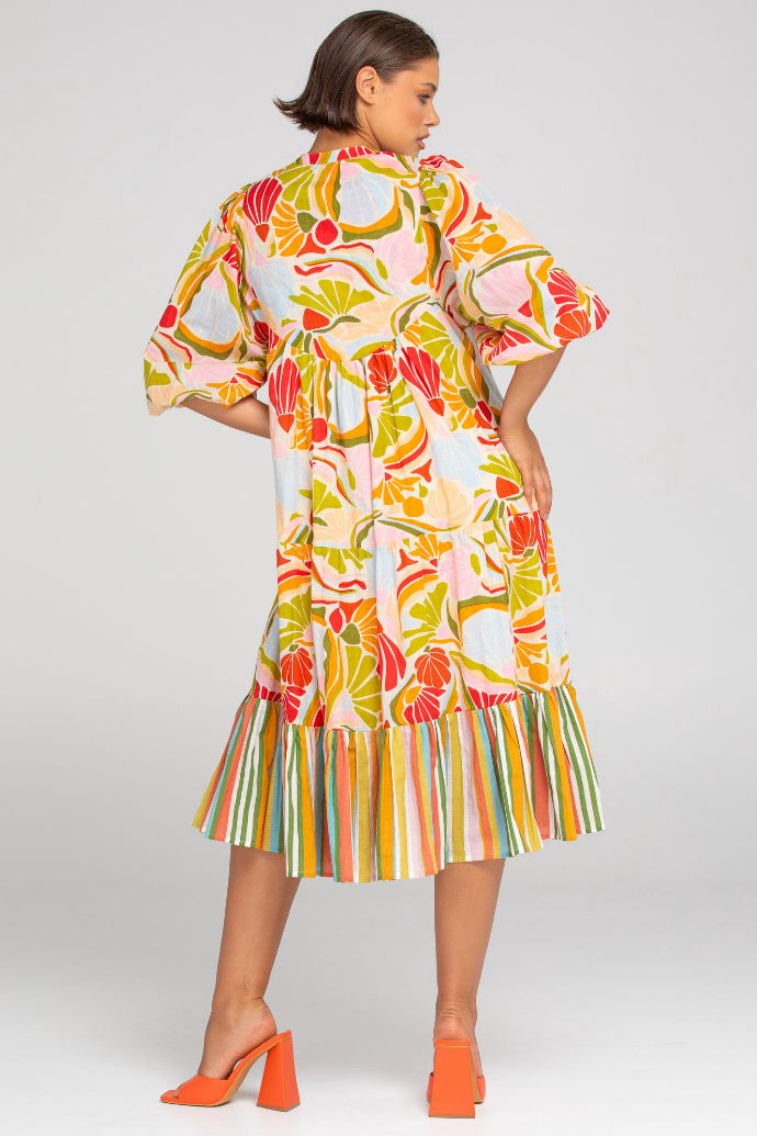 MABEL DRESS - SPLICED COLADA