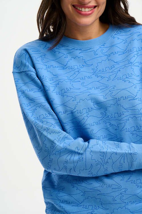 NOAH SWEATSHIRT IN BLUE, DINOSAUR LINES