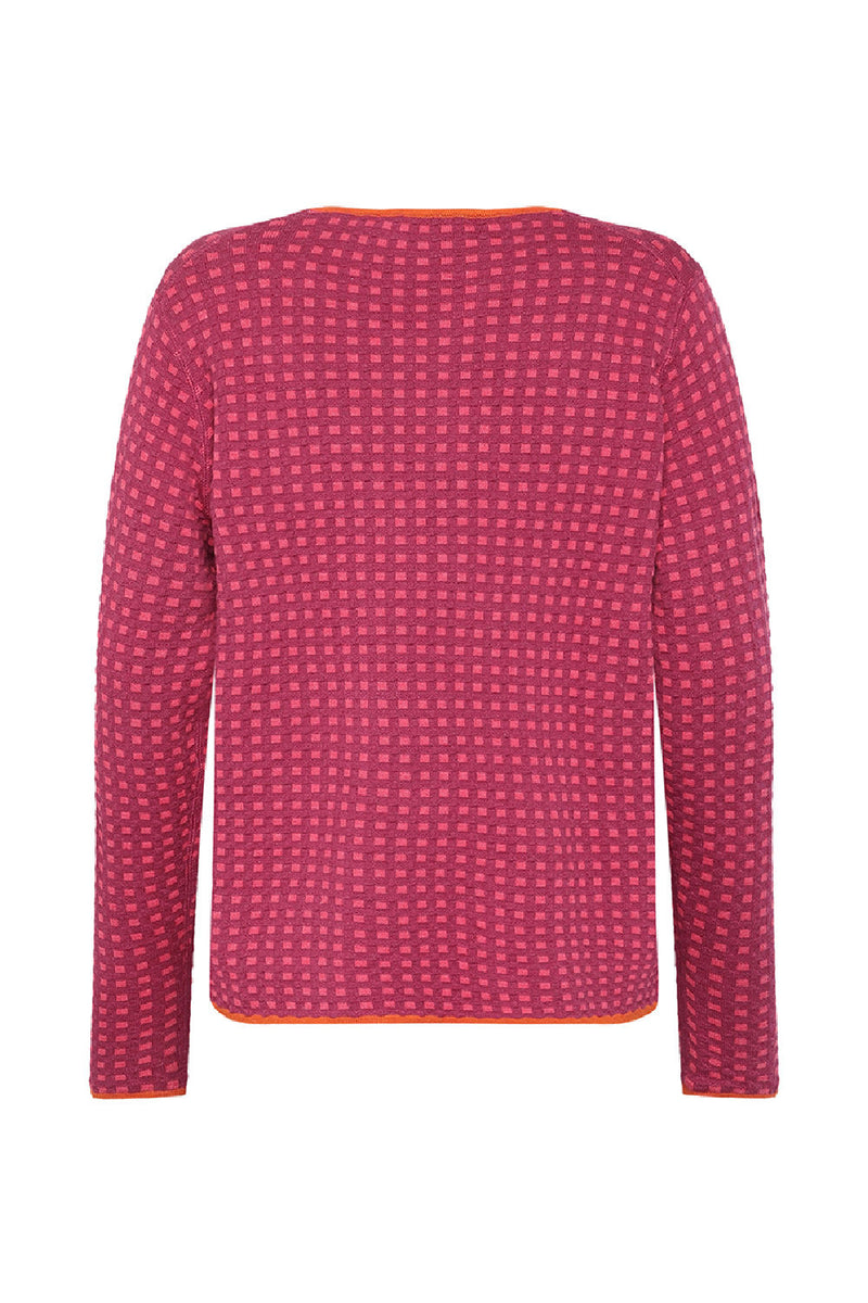 PAPRIKA REVERSIBLE KNIT IN DARK PINK