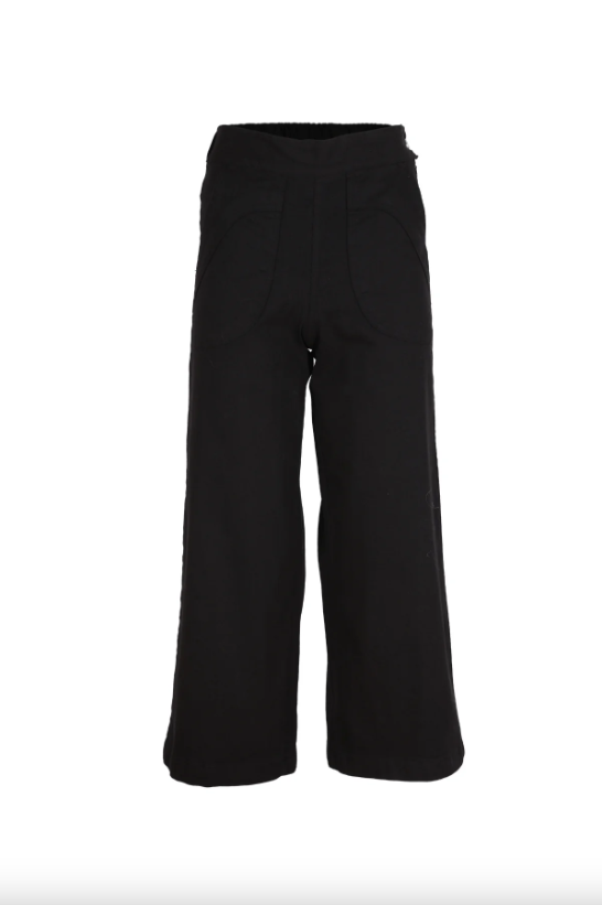 PEGGY COTTON PANTS - LONA BLACK