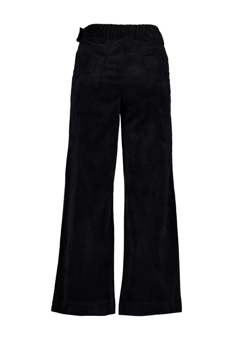 PEGGY FINE CORD PANTS - BLACK