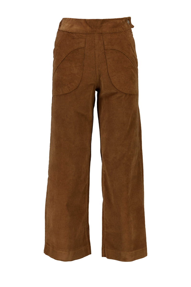 PEGGY FINE CORD PANTS - CARAMEL