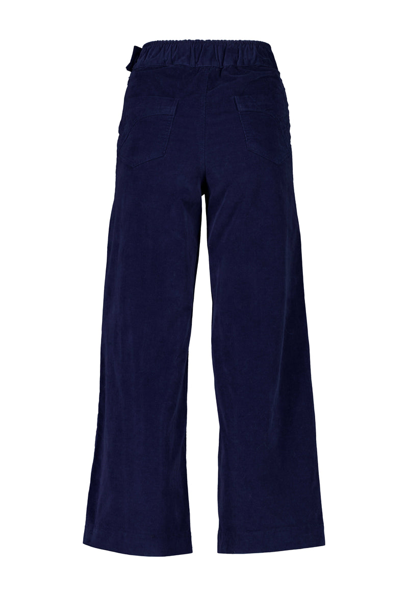 PEGGY FINE CORD PANTS - NAVY