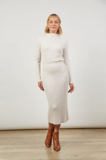 SKYLINE KNIT SKIRT - CREME