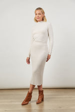 SKYLINE KNIT SKIRT - CREME