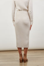 SKYLINE KNIT SKIRT - CREME