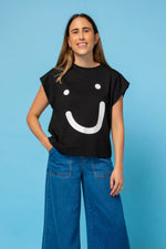 SMILE TEE - BLACK